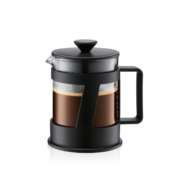 Bodum Crema French Press Coffee Maker, 4 cup, 17 oz Black