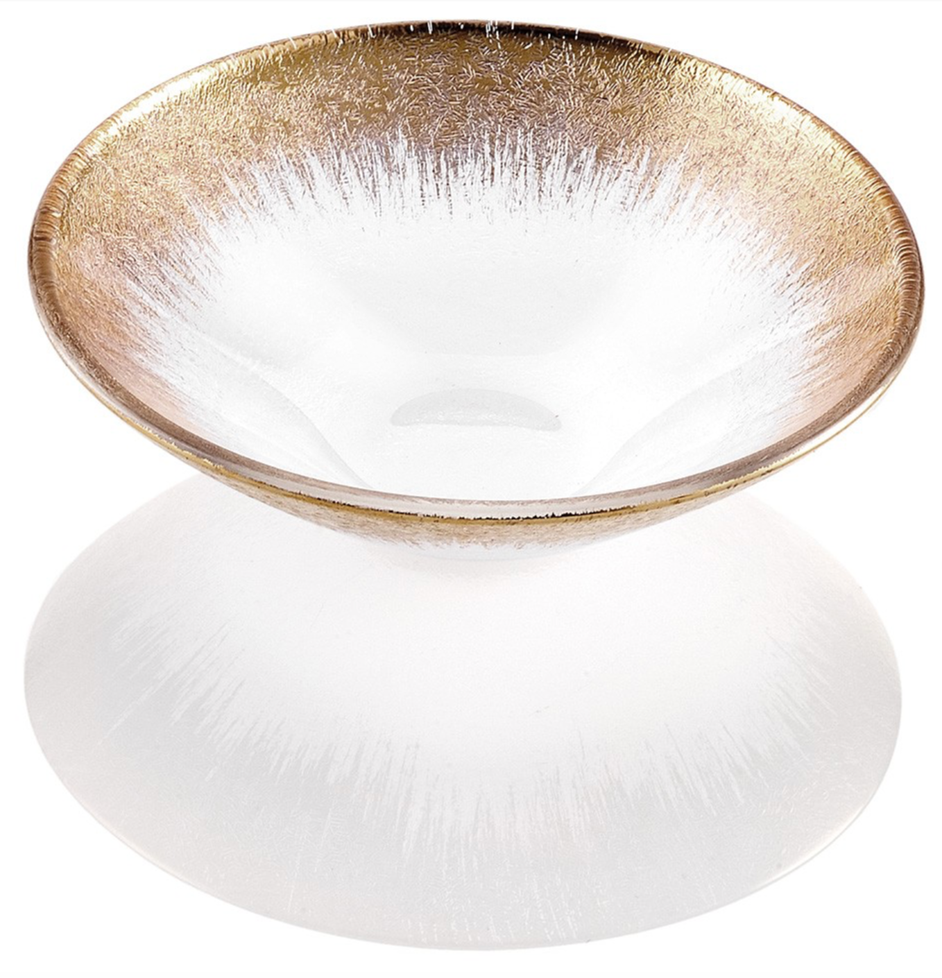 IVV Orizzonte Individual Bowl 19cm Clear Gold Decoration