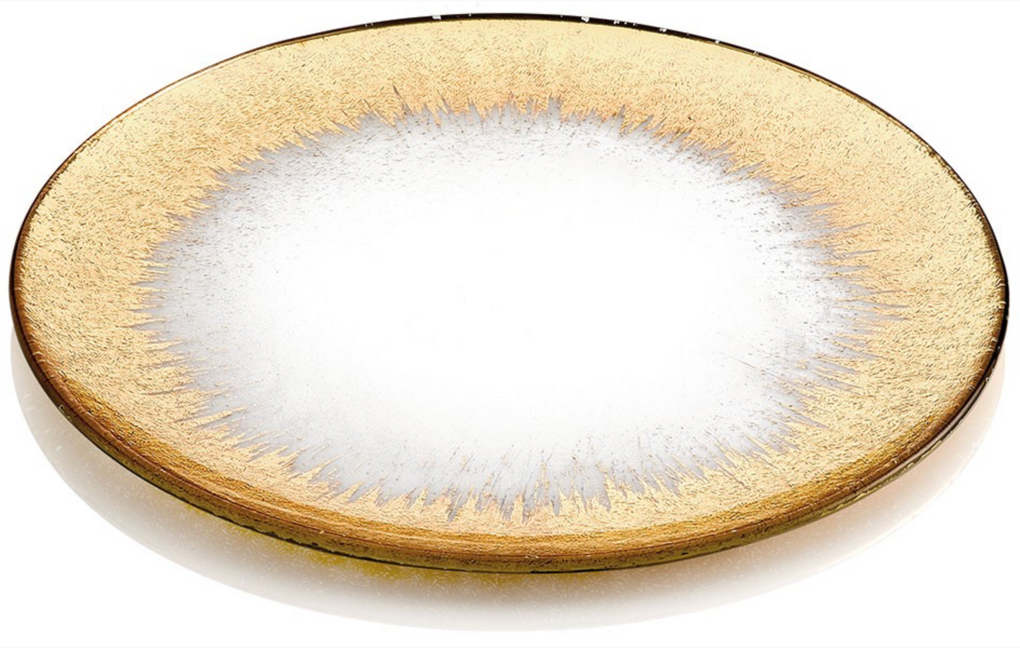 IVV Orizzonte Plate 37cm Clear Gold Decoration