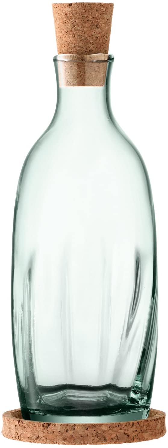 LSA Mia Oil / Vinegar Bottle & Cork Stopper & Base 390ml