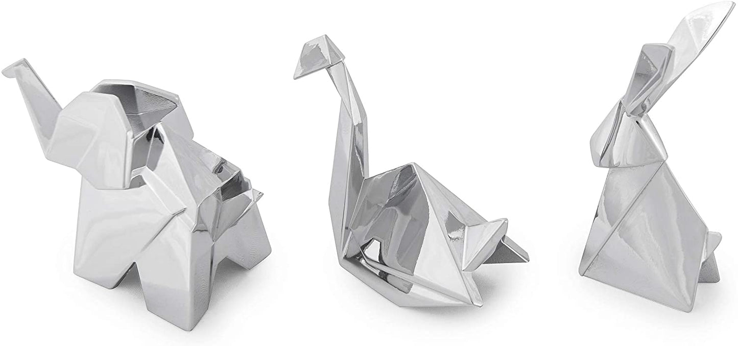 Umbra Origami Ring Holder Set Chrome