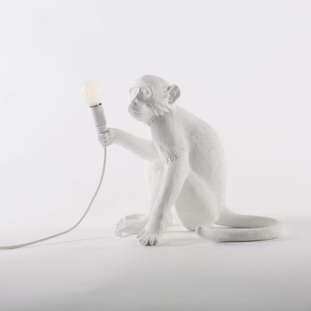 Seletti Sitting Monkey Resin Lamp