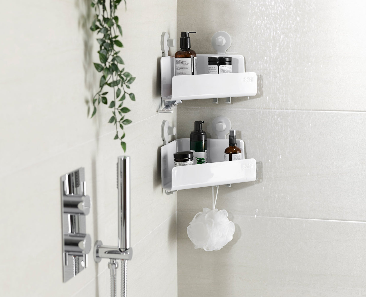 Joseph Joseph EasyStore™ 2-piece Corner Shower Shelf Set
