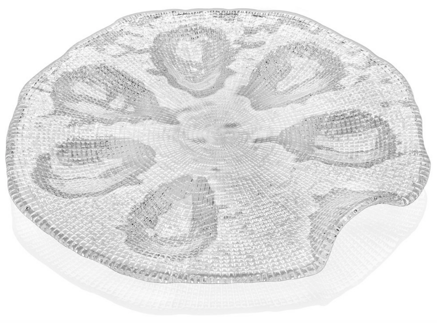 IVV Diamante' Oysters Platter 34cm Clear