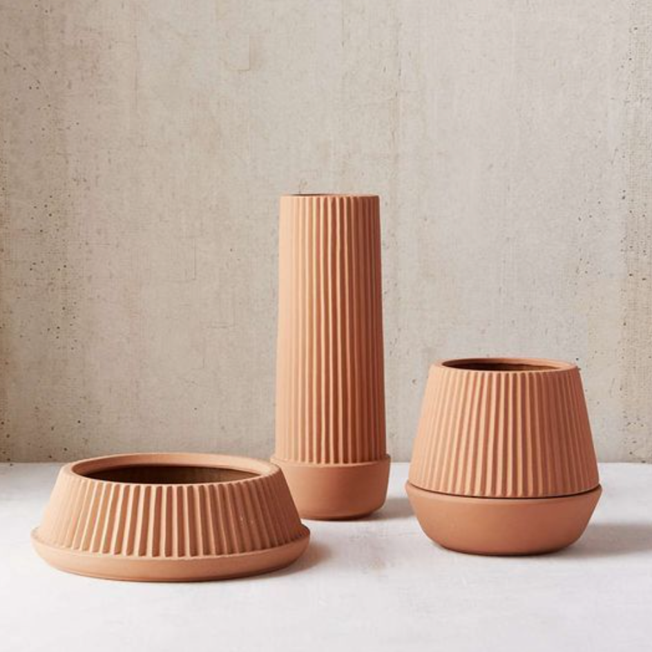 Umbra Shift Pleated Vase Earthenware