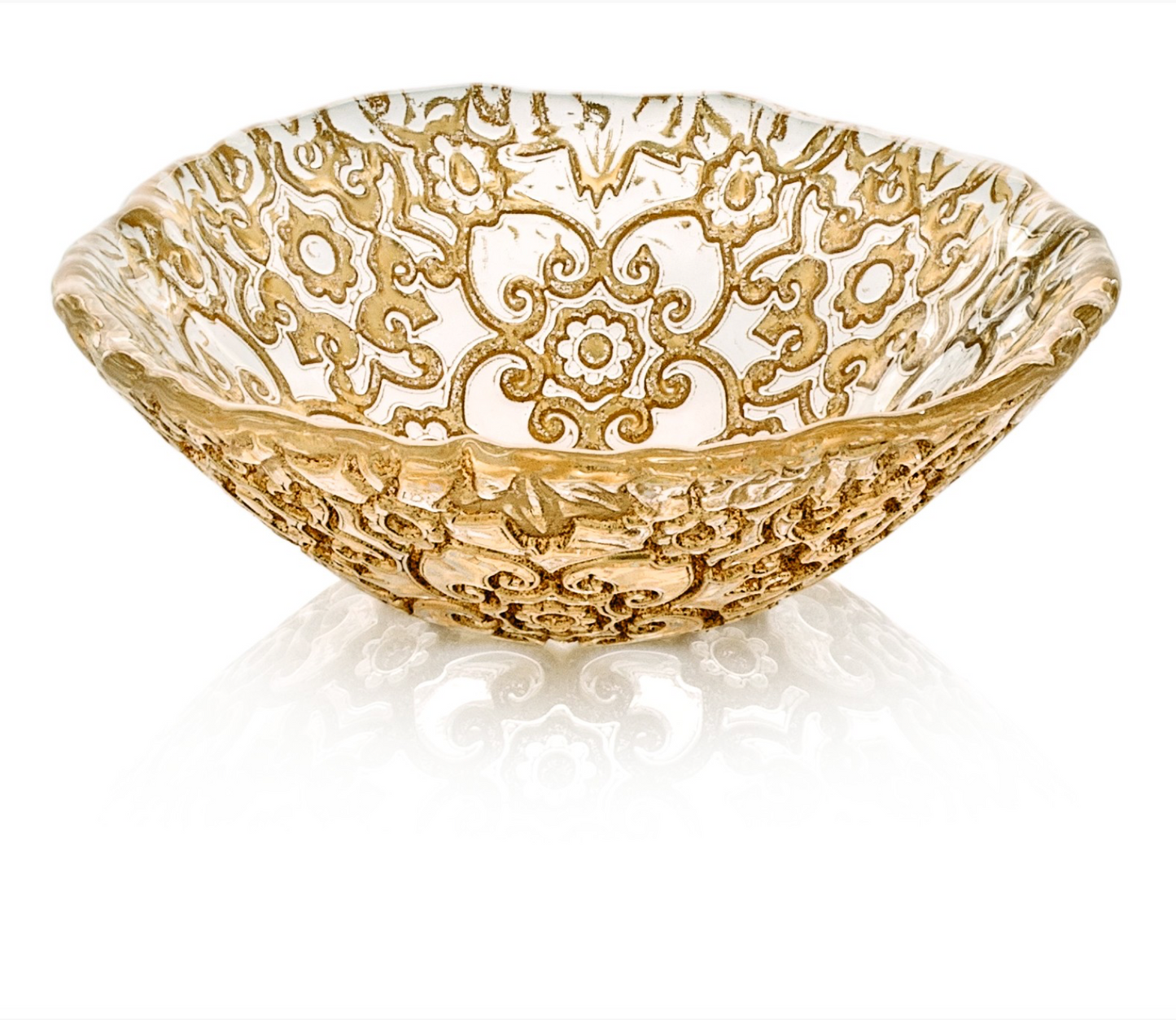 IVV Arabesque Individual Bowl 16cm Gold Leaf Decoration