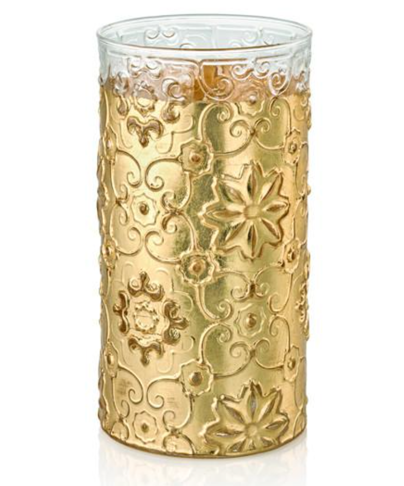 IVV Arabesque Tall Tumbler 42cl Clear with Gold Band