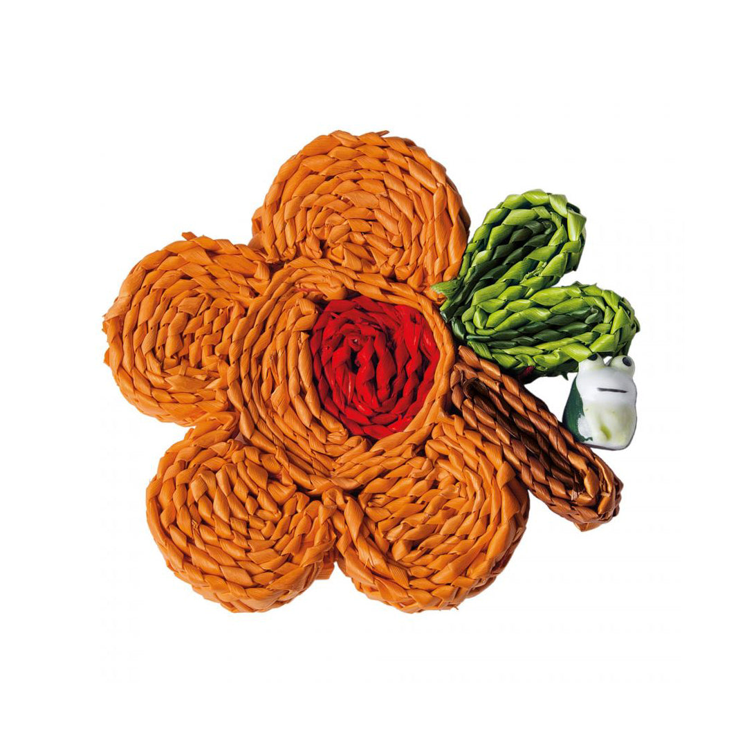 Seletti Florigraphie Assorted Straw Coasters - Set of 6