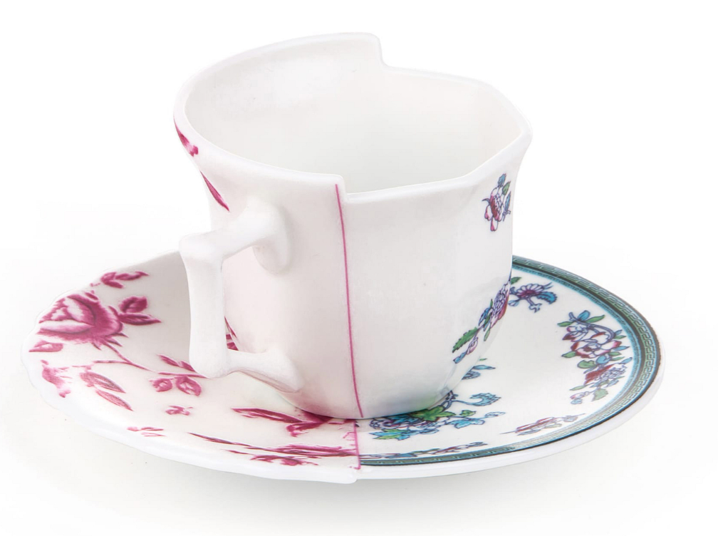 Seletti Hybrid Leonia Coffee Cup and Saucer