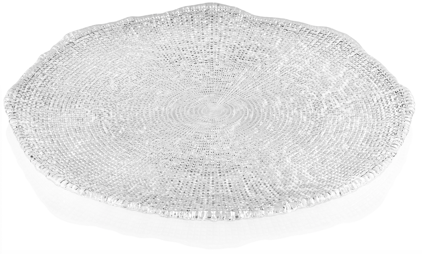 IVV Diamante' Platter 37cm Clear